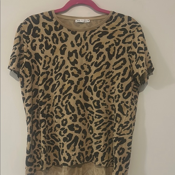 Zara Tops - Zara Animal Print Tee
